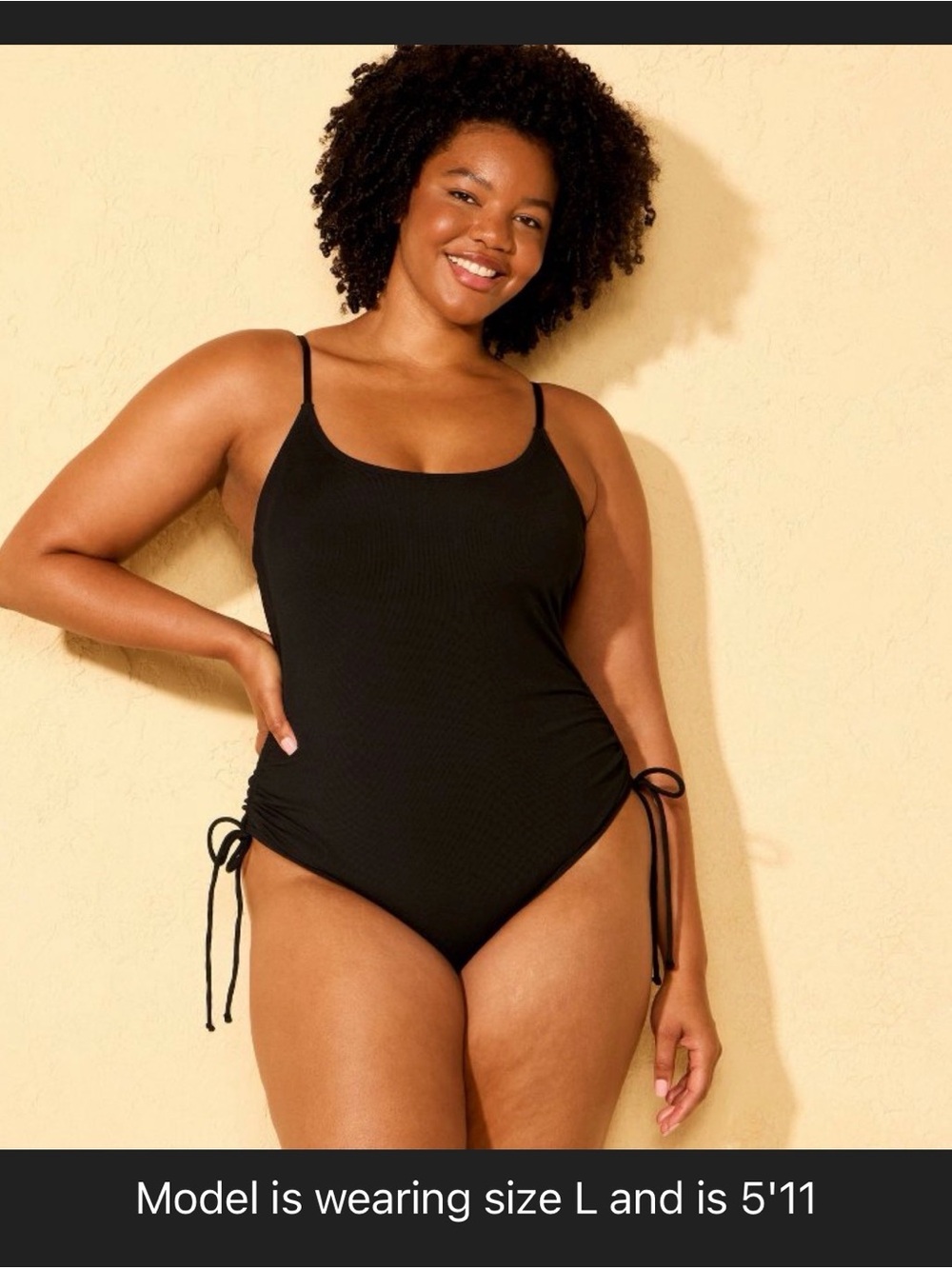 Women's Ribbed Adjustable Drawstring
Medium Coverage One Piece Swimsuit
